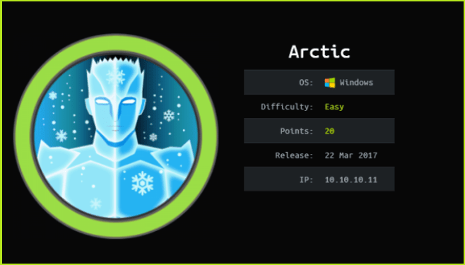Read more about the article Arctic HackTheBox WalkThrough