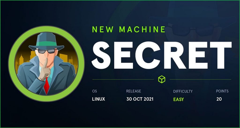 Secret HackTheBox Banner 