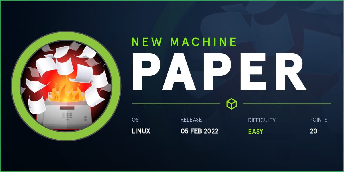 Read more about the article Paper HackTheBox WalkThrough
